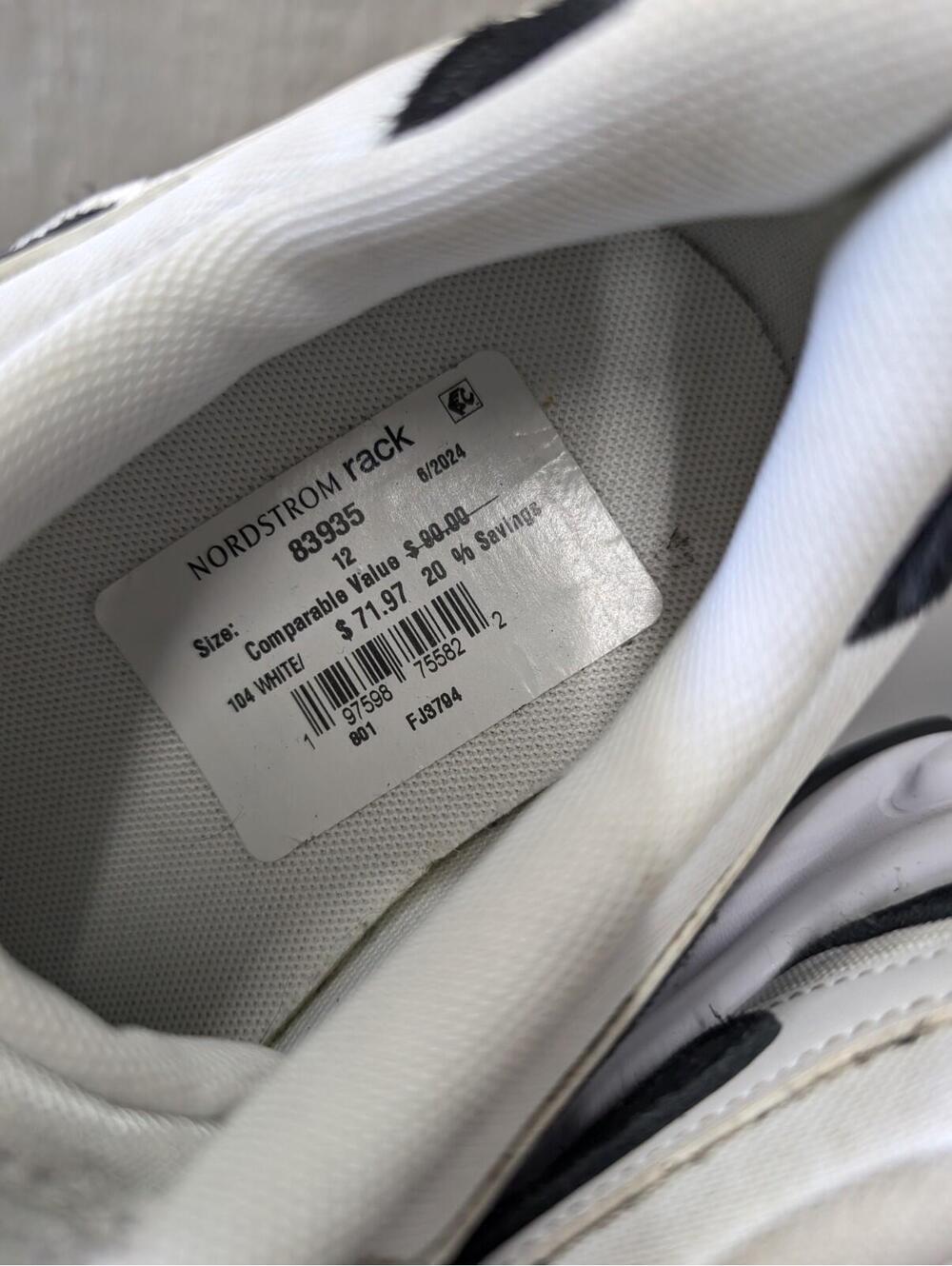 NIKE AL8 White Black Sneakers Shoes Athletic FJ3794-104 Women's Size 12 - Picture 7 of 8